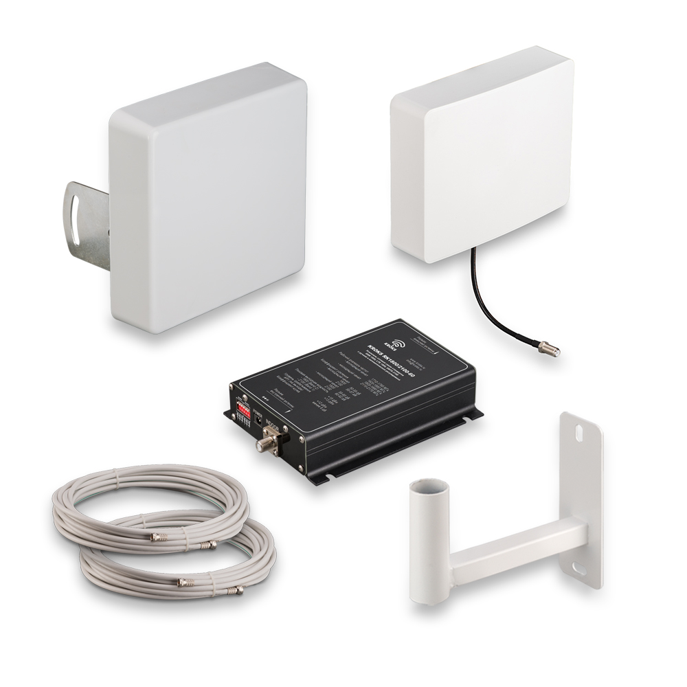 Комплект KRD-1800/2100 усиления сотовой связи и интернета LTE1800/GSM1800/3G