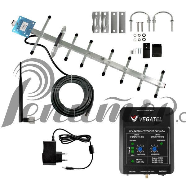 GSM усилитель (комплект) Vegatel VT-900E-kit (LED)